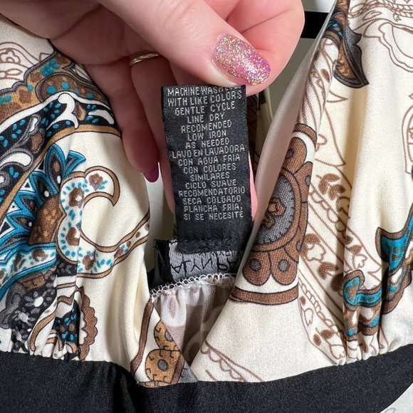 NWT Paisley Print Maxi Dress - Picture 9 of 10